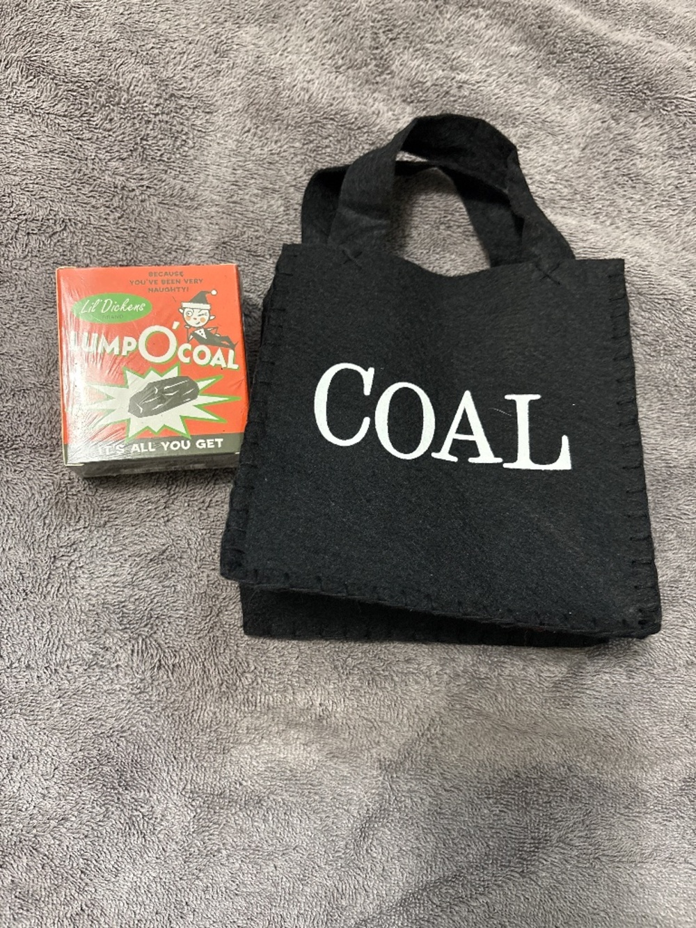 Lil’ Dickens Brand “Lump O’ Coal” gift set